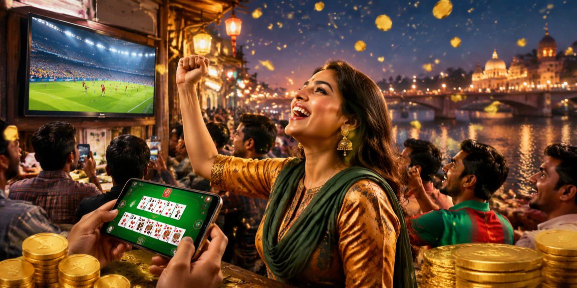 বগুড়ায় মোবাইলে রামি ও ম্যাচ অডস দেখছেন বাংলাদেশি ব্যবহারকারী