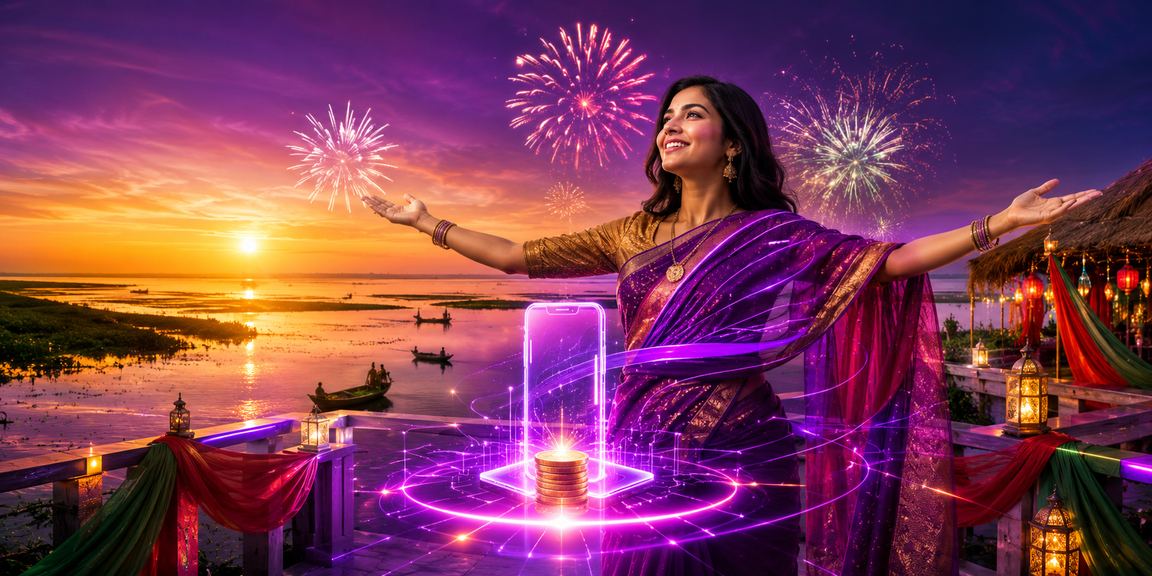 তাঙ্গুয়ার হাওরে মোবাইলে জমা ও আর্থিক লেনদেনের লাল-সবুজ পরিবেশ